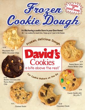 new Davids  cookie dough brochure