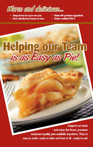 Chef Pierre pie fundraiser brochure